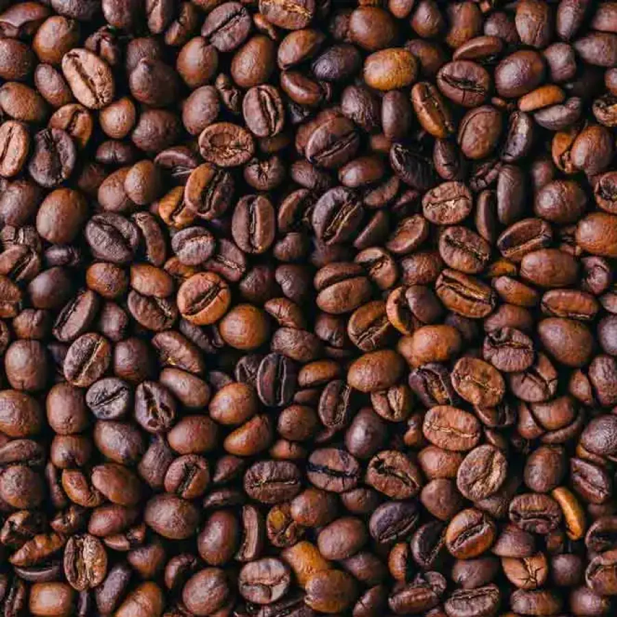 a pile of coffee beans